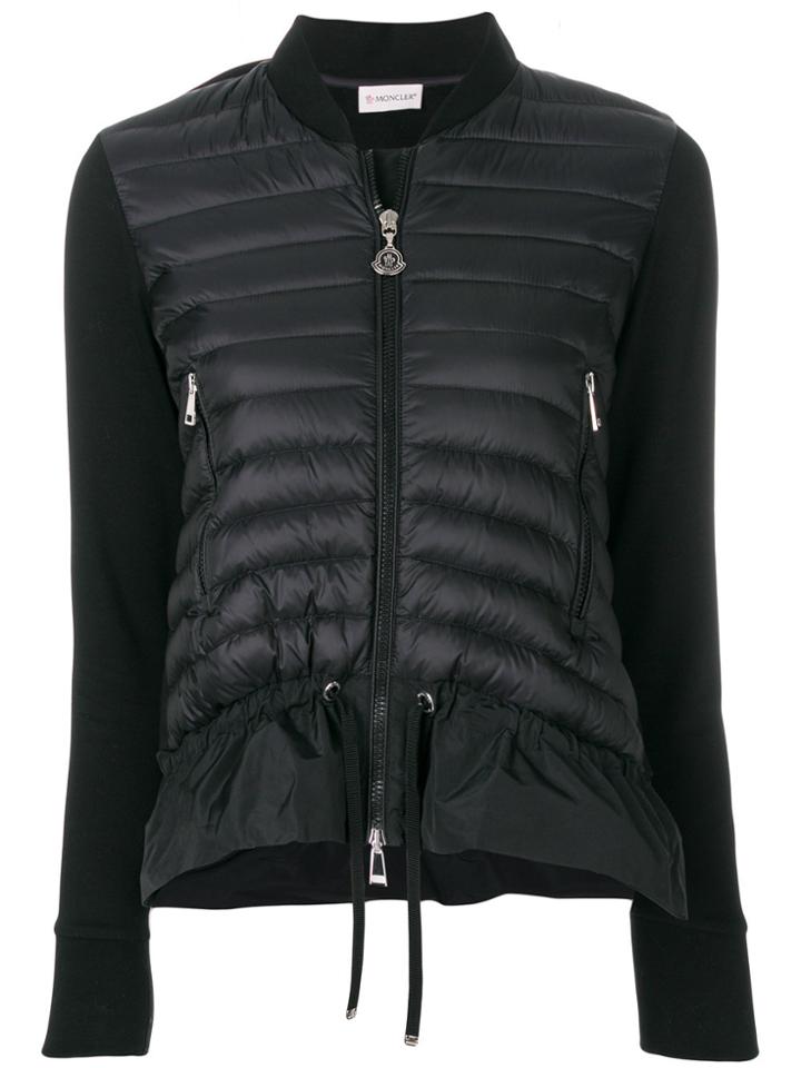 Moncler Frill-trim Padded Jacket - Black