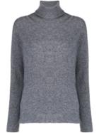 Roberto Collina Roll Neck Knitted Jumper - Grey