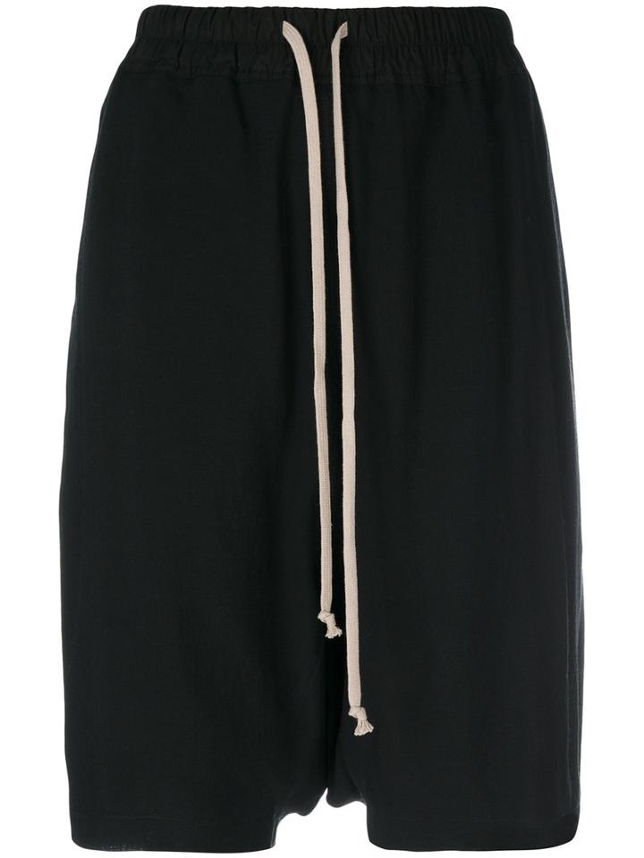 Rick Owens - Pod Shorts - Women - Silk/virgin Wool - 38, Black, Silk/virgin Wool