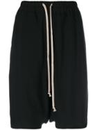 Rick Owens - Pod Shorts - Women - Silk/virgin Wool - 38, Black, Silk/virgin Wool
