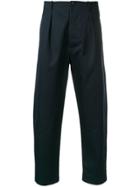 Valentino Vltn Loose Fit Tapered Trousers - Blue