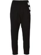 Y-3 Square Detailing Trousers, Women's, Size: Large, Black, Cotton/spandex/elastane