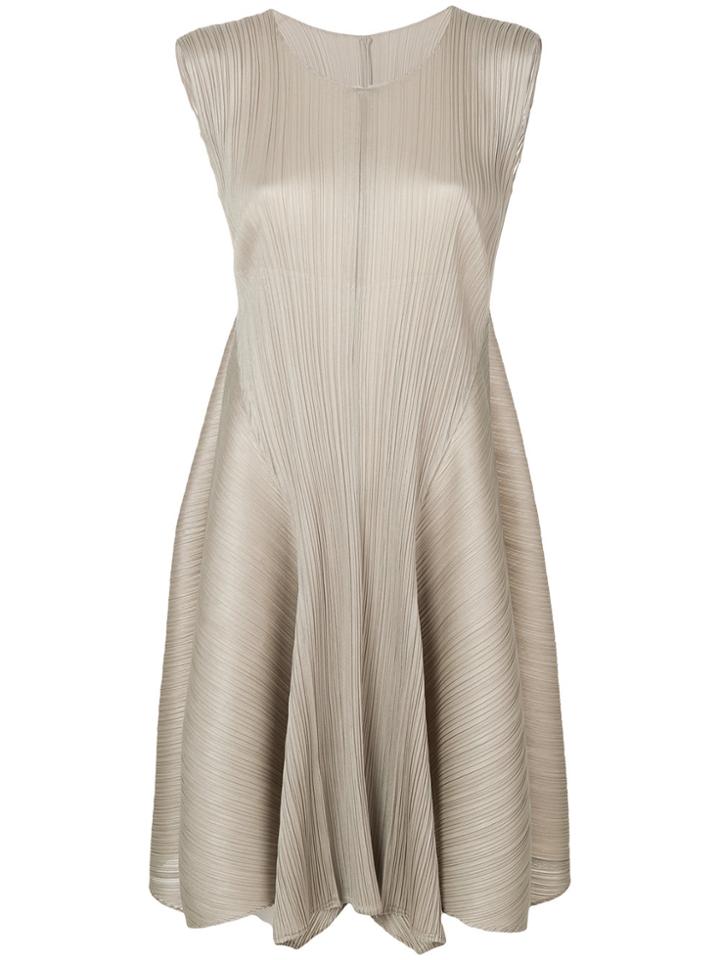 Pleats Please By Issey Miyake Pleated Dress - Green