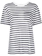 T By Alexander Wang Striped T-shirt - Neutrals