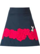 Vivetta Floral Appliqué A-line Skirt