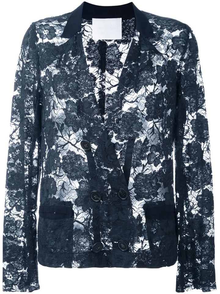 Lanvin Vintage Lace Jacket - Blue