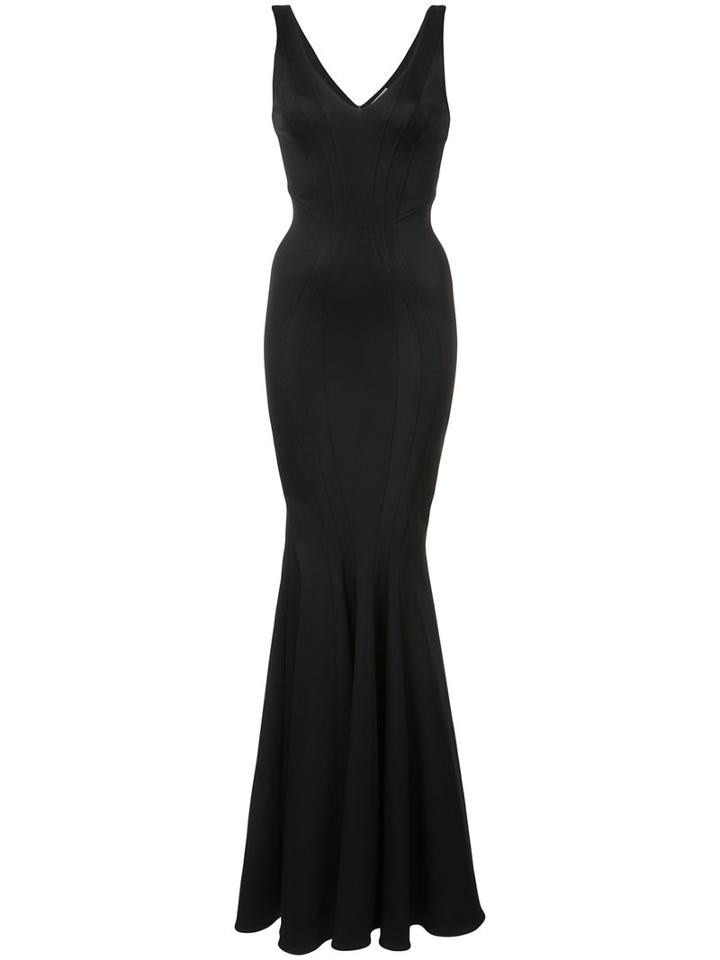 Zac Zac Posen - Ronnie Gown - Women - Acetate/polyester/polyurethane - 2, Black, Acetate/polyester/polyurethane