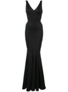 Zac Zac Posen - Ronnie Gown - Women - Acetate/polyester/polyurethane - 2, Black, Acetate/polyester/polyurethane