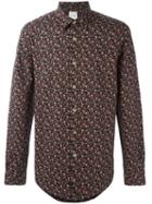 Paul Smith Floral Print Shirt, Men's, Size: Large, Black, Cotton