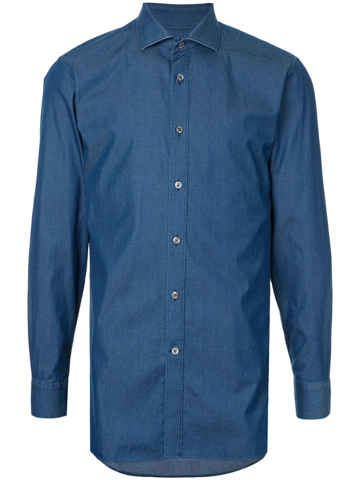 Gieves & Hawkes Long Sleeve Shirt - Blue