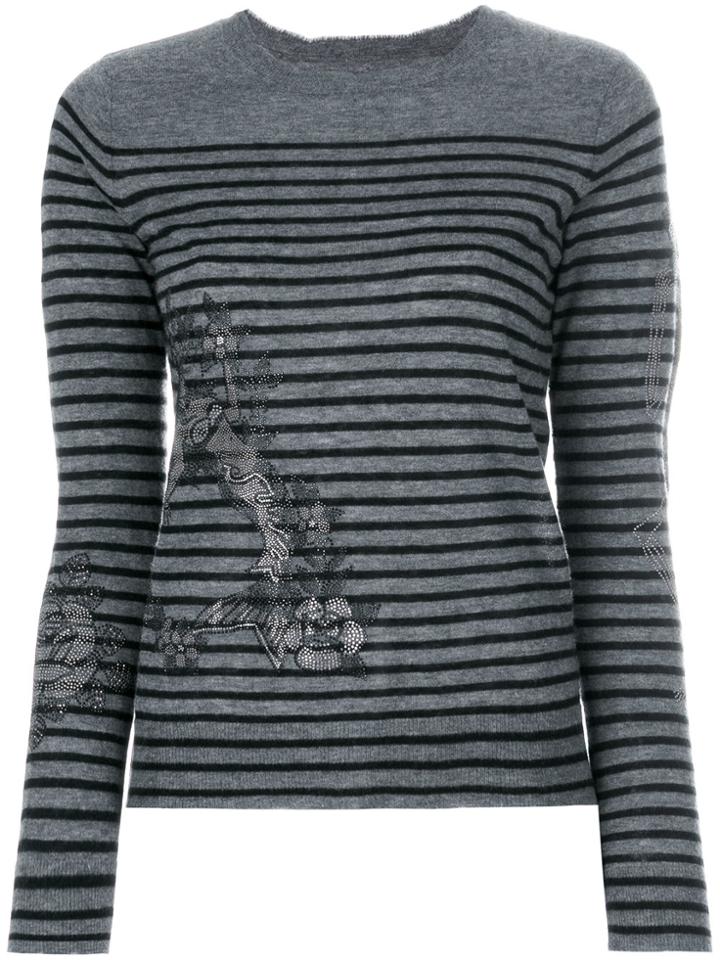 Zadig & Voltaire Striped Jumper - Grey