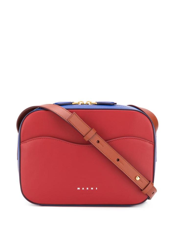 Marni Shell Shoulder Bag - Red