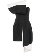 Alexandre Vauthier Draped Mini-dress - Black