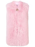 Givenchy Longline Gilet - Pink & Purple