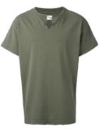 Off-white Collar Cut T-shirt, Men's, Size: Xs, Green, Cotton