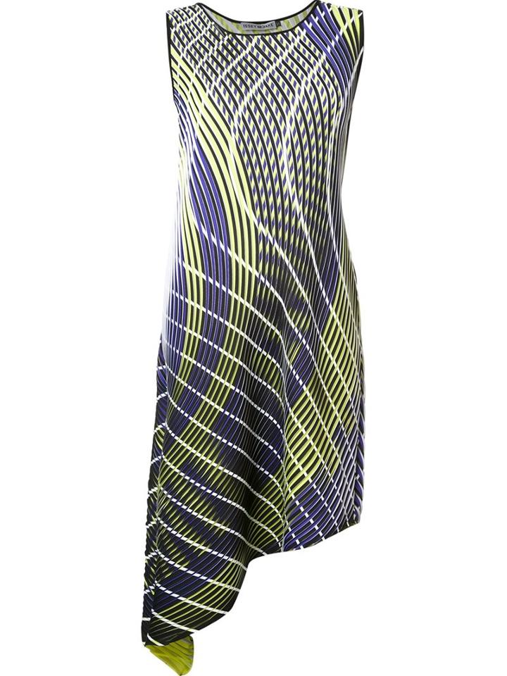 Issey Miyake 'prism' Dress, Women's, Size: 2, Purple, Polyester