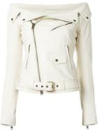 Faith Connexion Off-shoulder Biker Jacket