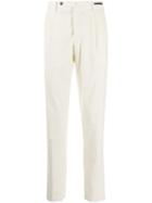 Pt01 Corduroy Slim-fit Trousers - White