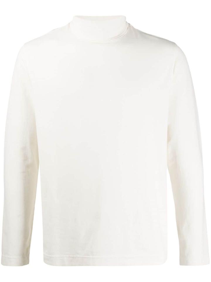 Circolo 1901 Rollneck Long-sleeve T-shirt - White