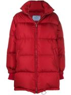 Prada Oversized Puffer Jacket - Red
