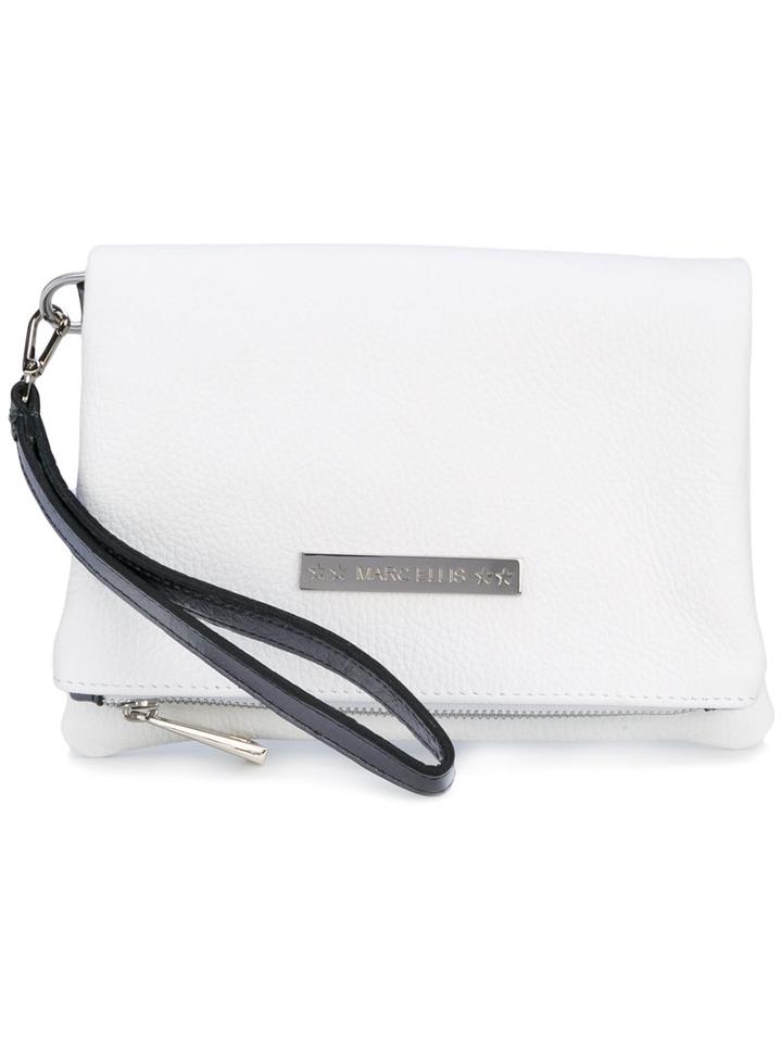 Marc Ellis - Flossy Clutch - Women - Leather - One Size, White, Leather
