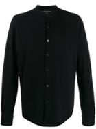 Majestic Filatures Crew Neck Button-down Cardigan - Black