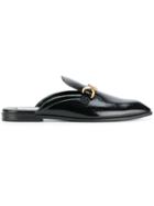 Stella Mccartney Gold Chain Moccasins - Black