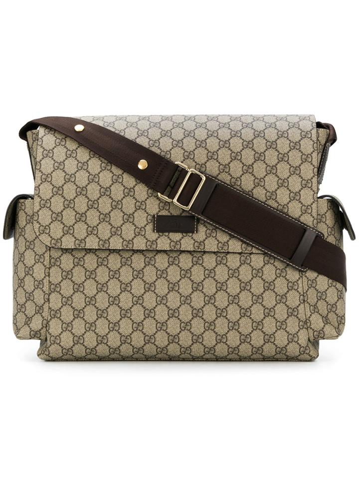 Gucci Gg Supreme Shoulder Bag - Nude & Neutrals