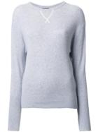 Bassike Longsleeved T-shirt, Women's, Size: 12, Grey, Cotton