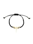 Anapsara Braided Dragonfly Bracelet - Black