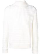 S.n.s. Herning Hybrid High Neck Jumper - White