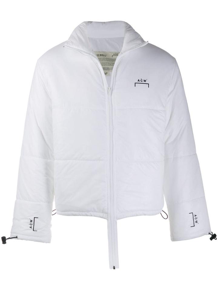 A-cold-wall* Logo Zipped Jacket - White