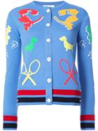 Thom Browne Button Detail Slim Fit Sweater - Blue