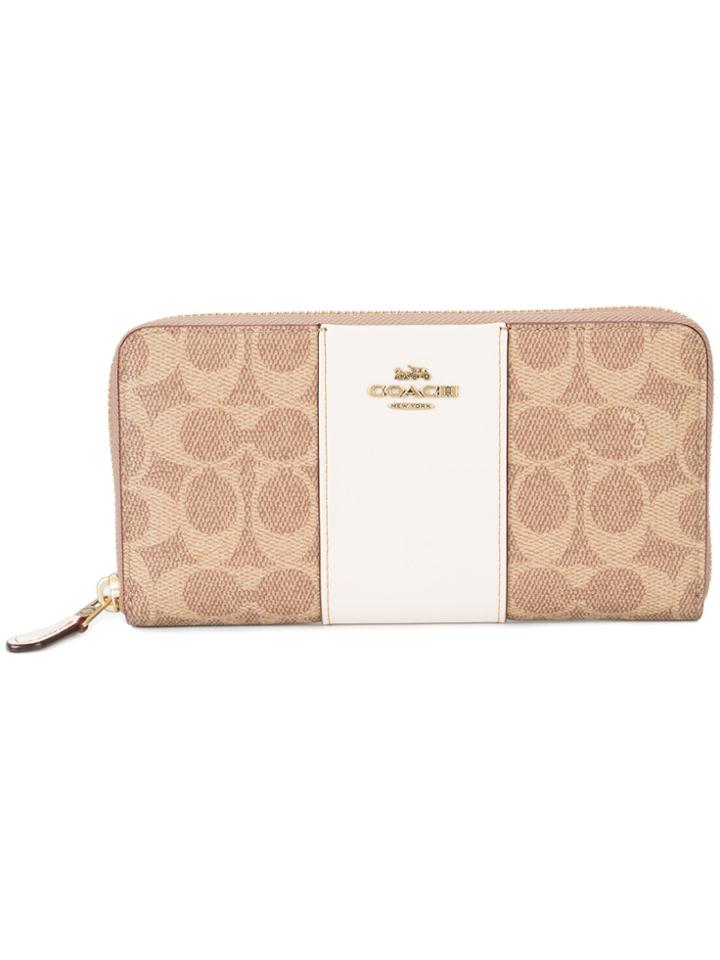 Coach Accordion Zip Wallet - Brown