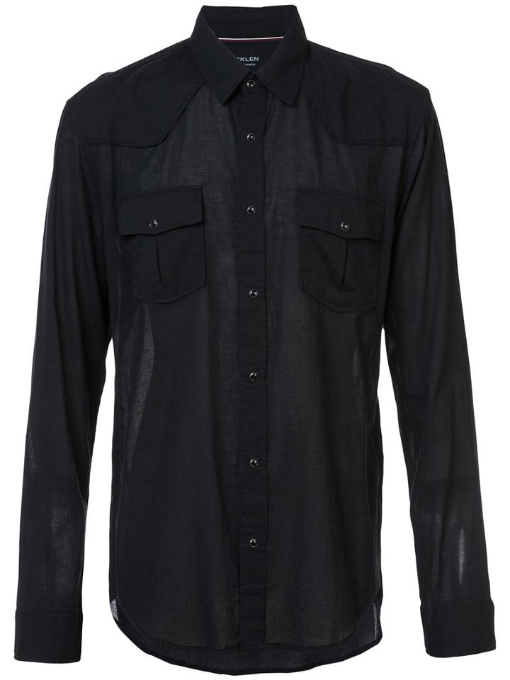 Osklen - Travel Shirt - Men - Cotton/spandex/elastane - M, Black, Cotton/spandex/elastane