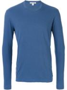 James Perse Long-sleeved T-shirt, Men's, Size: 0, Blue, Cotton