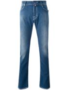 Jacob Cohen - Washed Straight Jeans - Men - Cotton/polyester/spandex/elastane - 35, Blue, Cotton/polyester/spandex/elastane