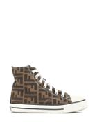 Fendi Vintage Zucca Pattern Sneakers - Brown