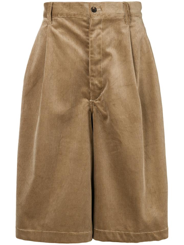 Comme Des Garçons Shirt Boys Wide-leg Tailored Shorts - Nude &