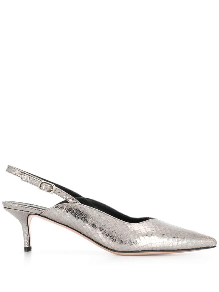 Jean-michel Cazabat Décolleté Renata Slingback Pumps - Silver