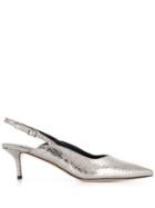 Jean-michel Cazabat Décolleté Renata Slingback Pumps - Silver