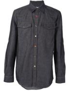 Givenchy Western Denim Shirt, Men's, Size: Small, Blue, Cotton