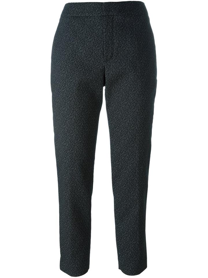 Lanvin Slim Fit Trousers, Women's, Size: 40, Black, Cotton/polyamide/spandex/elastane
