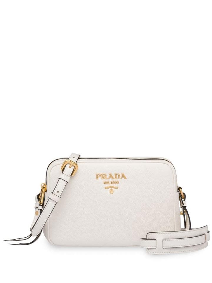 Prada Double-zip Shoulder Bag - White