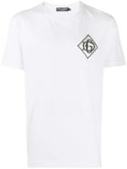 Dolce & Gabbana Dg Logo Embroidered T-shirt - White