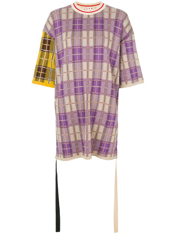 Marni Plaid Oversized T-shirt - Multicolour