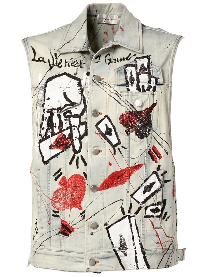 Faith Connexion Painted Graffiti Tag Jacket