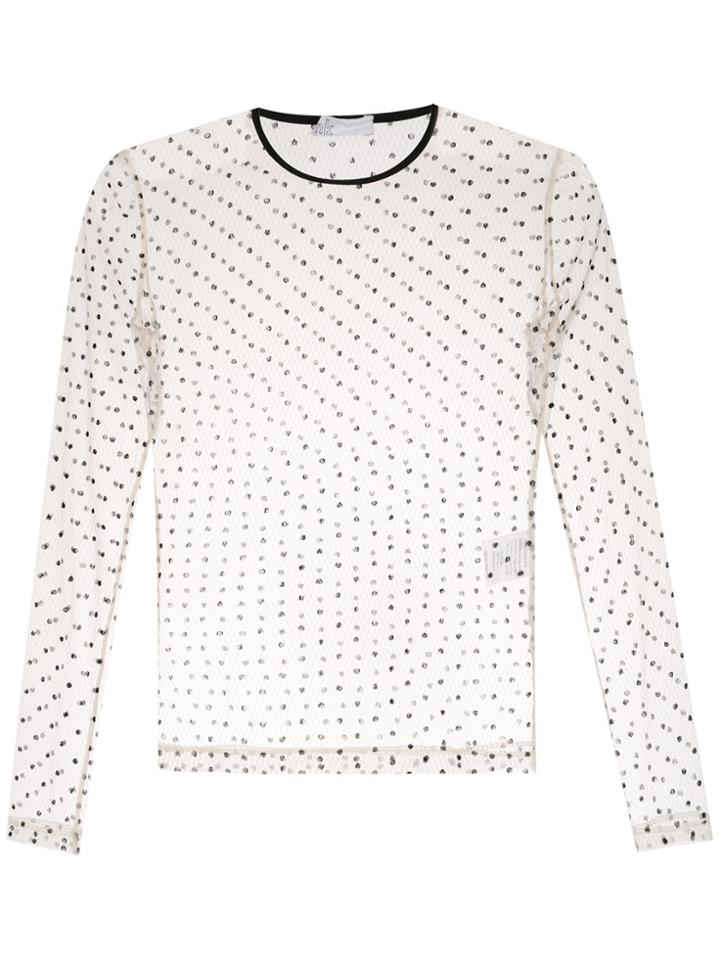 Nk Polka Dot Top - White