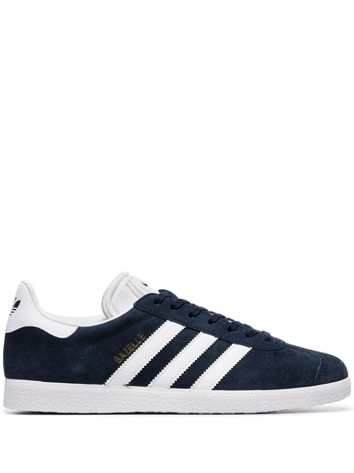 Adidas Blue Originals Gazelle Suede Leather Sneakers