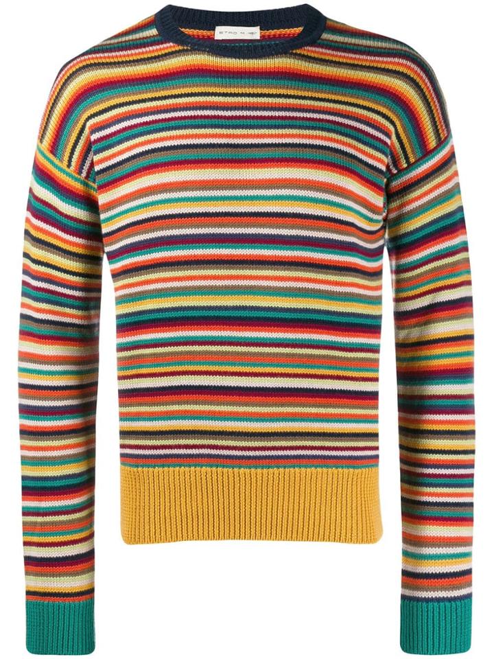 Etro Striped Knit Jumper - Yellow